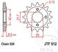 JT Sprockets 55-51215 tandwiel zwart 15 tanden