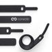conecto Klittenband kabelbinders 10 cm klittenband met lus - kabelmanagement kabelorganizer klittenband kabelbinders klittenband zwart, 10 stuks.