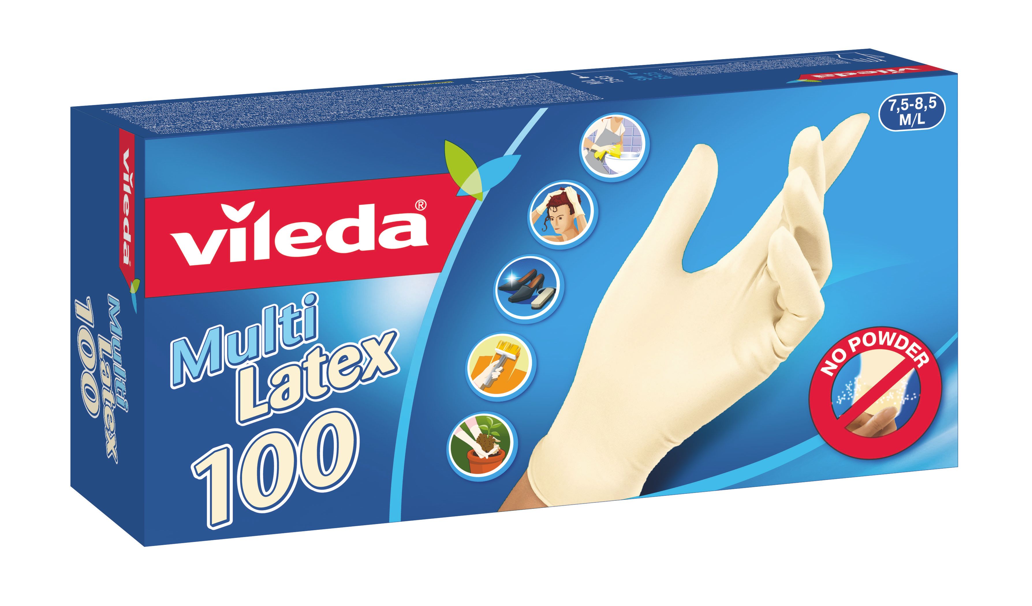 Vileda Multi Latex 100 - 100 Handschoenen