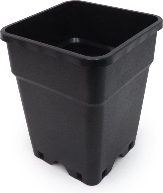 Pure Factory Kweekpot Vierkant Zwart 7 Liter - 20 x 20 x 25 cm - (38 stuks)