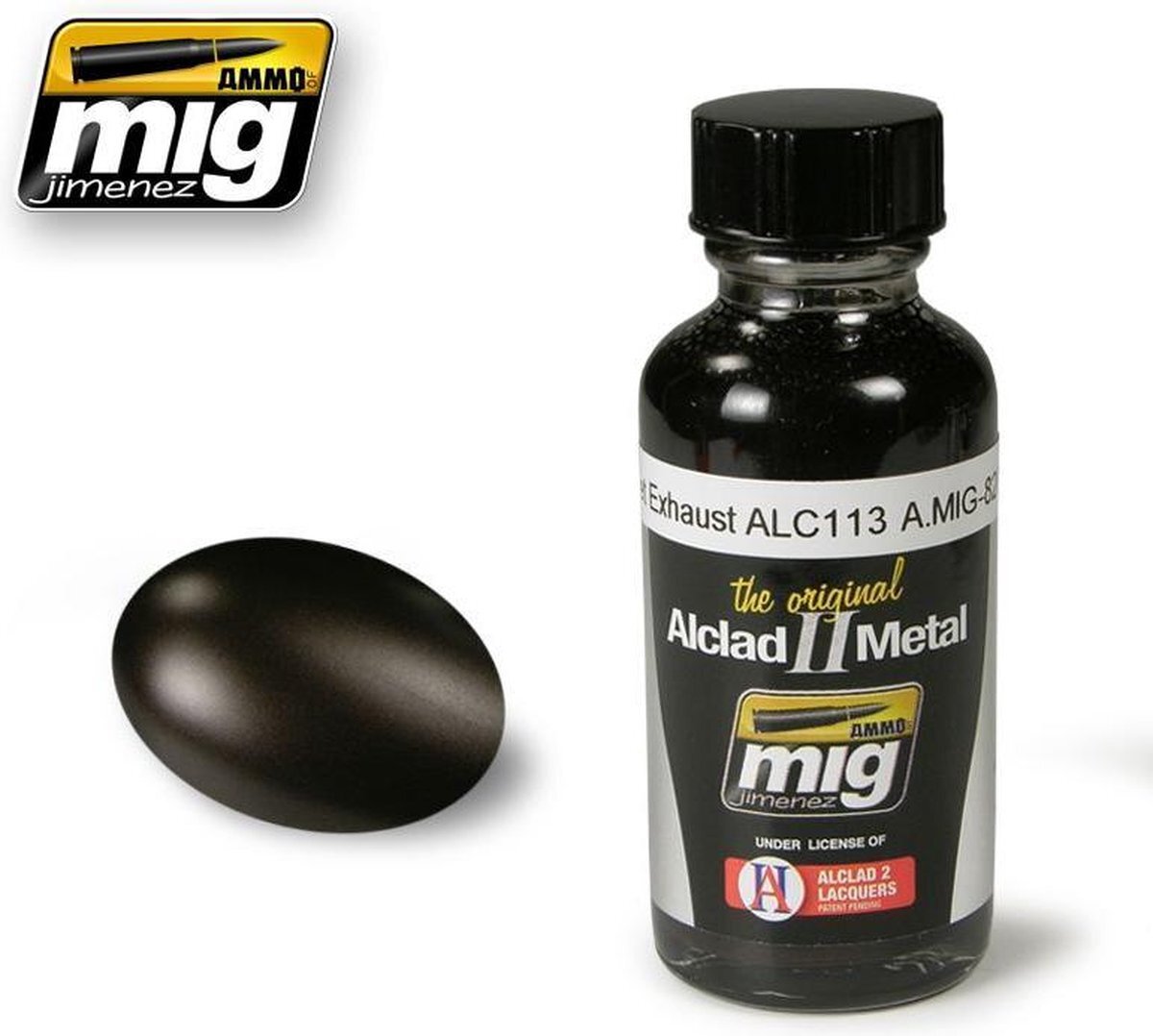 mig MIG-8209 Verbrand Iron Alc121 Alclad Ii Metallic Verf, Multicolor