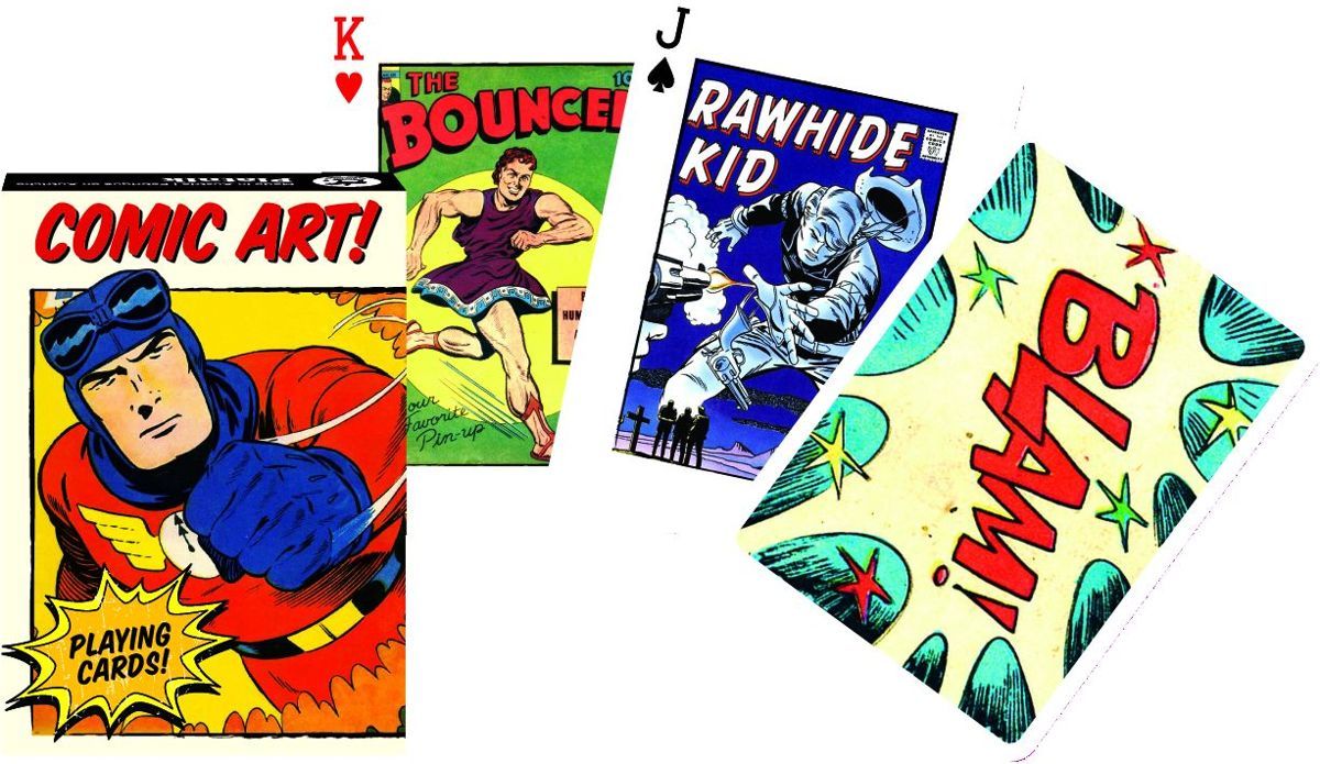 Piatnik Vintage Comic Art Speelkaarten - Single Deck