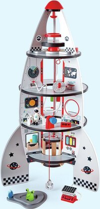 Hape Houten Ruimte Raket 4 Verdiepingen - 3+ jaar