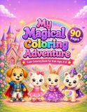 My Magical Coloring Adventure: Cute Coloring Book for Kids Ages 4-8 with Adorable Animal Friends, 90 Big & Easy Pages