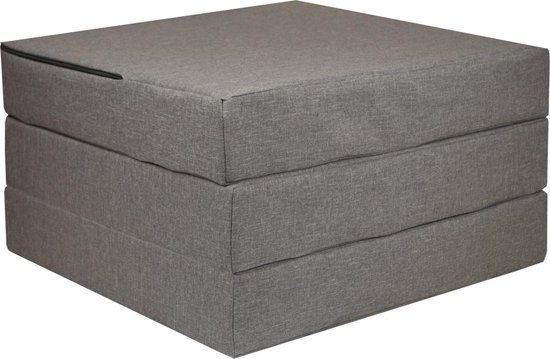 Viking Choice Logeermatras - Grijs - 195 x 65 x 10 cm - Opvouwbaar