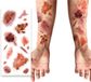 Fiestas Guirca Geïnfecteerde wonden tattoo