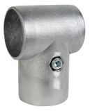 GAH-Alberts 654160 T-stuk voor barrièreslangen en frames voor het drogen van wasgoed, tweedelig, aluminium, binnendiameter 60 mm