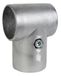 GAH-Alberts 654160 T-stuk voor barrièreslangen en frames voor het drogen van wasgoed, tweedelig, aluminium, binnendiameter 60 mm