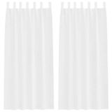 vidaXL - Voile Gordijn - 2 stuks - Wit - 245 x 140 cm - Polyester