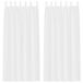 vidaXL - Voile Gordijn - 2 stuks - Wit - 245 x 140 cm - Polyester