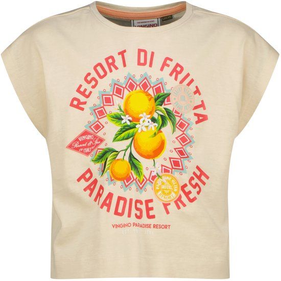 Vingino Helena Meisjes T-shirt - Grey Cloud