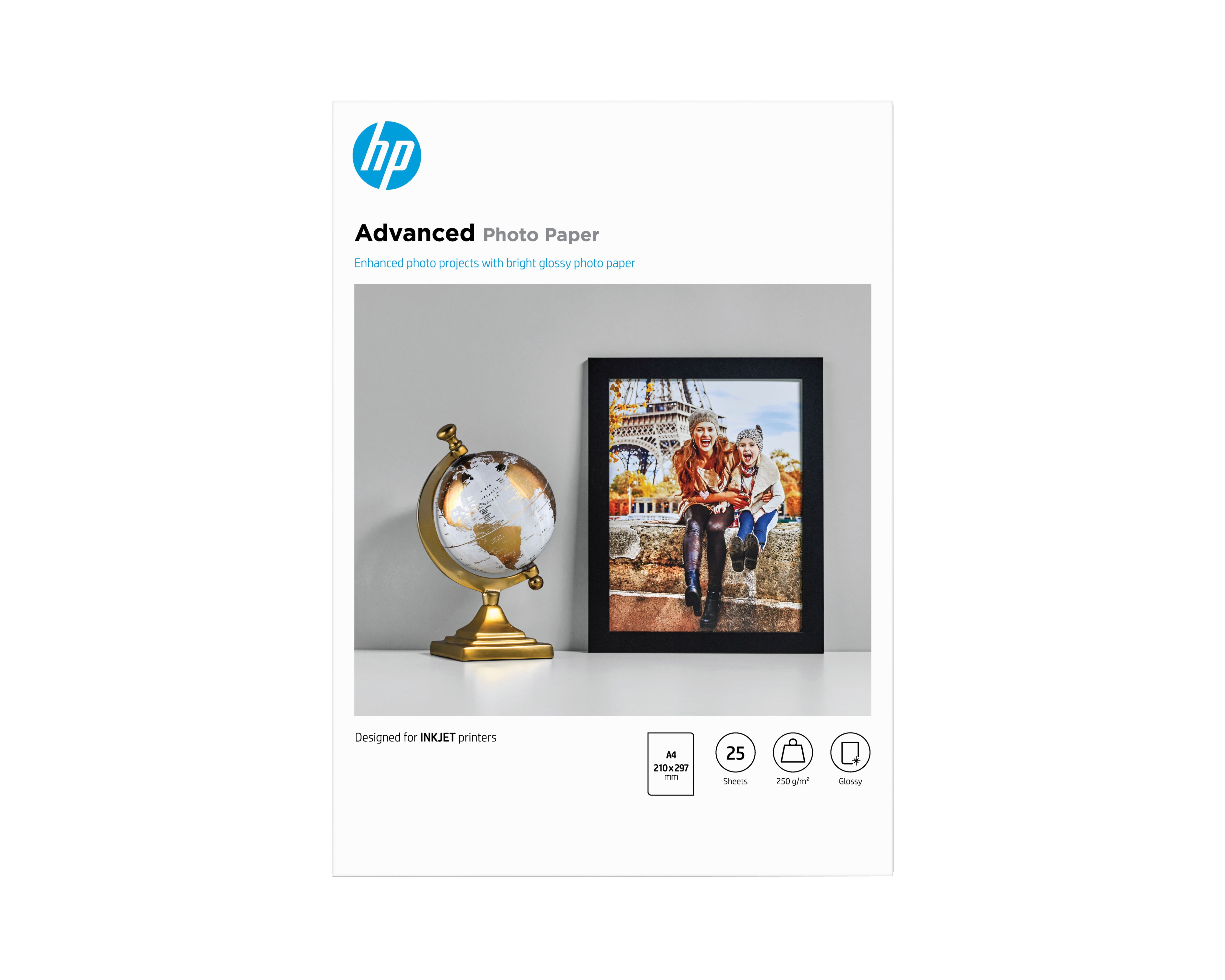 HP Q5456A Advanced - Glossy fotopapier A4 250g - 25 vel