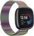 Strap-it Smartwatch bandje - Milanees bandje - geschikt voor Fitbit Versa 4 / Fitbit Sense 2 - regenboog - Maat: Maat S
