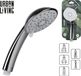 Urban Living basic douchekop - 5 functies - 24 cm - zilver