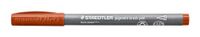 STAEDTLER 371-73 Set van 10 Siena Brush Pen Arts pigment-tekenstiften, penseelpunt voor variabele lijnbreedte, waterdicht, sneldrogend, 10 penseelstiften in kartonnen etui