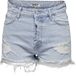 ONLY - ONLBILLIE HW DESTROY DNM SHORTS AZG - Dames - Bermuda shorts