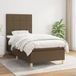 Maison Exclusive - Lit boxspring avec matelas, brun foncé, 90x190 cm, textile