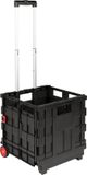 vidaXL - Kar - Zwart - en - Rood - 35 - x - 39 - x - 92 - cm - PP - en - Elastomeer