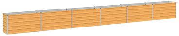Lit de jardin en bois naturel 600 x 40 x 55 cm