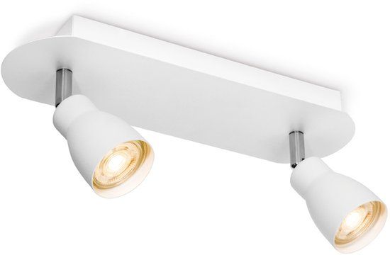 Home Sweet Home Moderne Plafondspots Wit Metaal 2x GU10 Fitting