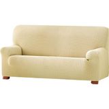 ECOMMERC3 Bi-elastische jacquard-bankhoes, 4-zits, beige