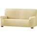 ECOMMERC3 Bi-elastische jacquard-bankhoes, 4-zits, beige