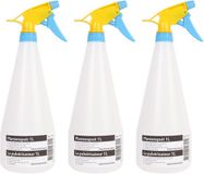 Merkloos 6x Plantenspuiten/waterspuiten 1 liter transparant/geel/blauw