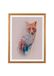 Komar Fotolijst hout Oak met kunst poster "Animals Forest Fox" als set - grootte: 30x40 cm