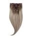 Rapunzel of Sweden Classic Clip-ins Raide / Volume moyen / 7 pièces Blond cendré foncé Balayage B2.6/10.7 60 cm Extensions de cheveux
