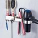 Ibenzoa® Support sèche-cheveux et fer à lisser sans perçage avec compartiments de rangement multifonctionnels et porte-câble