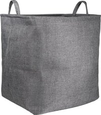 QUVIO Wasmand - 58 L - Grijs - Rond - Opvouwbaar