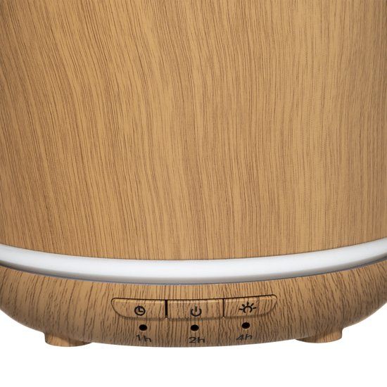 Atmosphera Oliediffusor - H21cm - Naturel - 7 Kleuren Verlichting