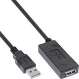 InLine 34616A USB 2.0 actieve verlengkabel, USB-A stekker/bus, 7,5 m, Zwart
