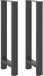 Pieds de table de bar 2 pcs 50x(100-101) cm acier anthracite