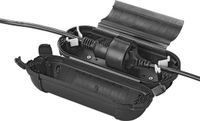 ProPlus Stekkersafe boîte de sécurité - IP44 - pour connexions de fiche Schuko - noir