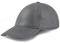 Urban 5884® - 100% echt Lams leer - GEEN PU - Leren Pet - Verstelbaar - Unisex - Baseball Cap - Light grey - One Size