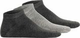 Hudson Simply³ Sneakersokken, uniseks, 3 stuks, grijs, 39-42