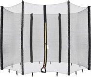 AREBOS Veiligheidsnet Trampoline | Ø 244 cm | 6 palen | Vervangingsnet | Zwart