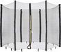 AREBOS Veiligheidsnet Trampoline | Ø 244 cm | 6 palen | Vervangingsnet | Zwart
