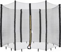 AREBOS Veiligheidsnet Trampoline | Ø 244 cm | 6 palen | Vervangingsnet | Zwart