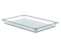 GIMA - Tafelblad/lade modulair van transparant kunststof, gesloten, voor ISO-auto's, afmetingen 600 x 400 x 50 mm