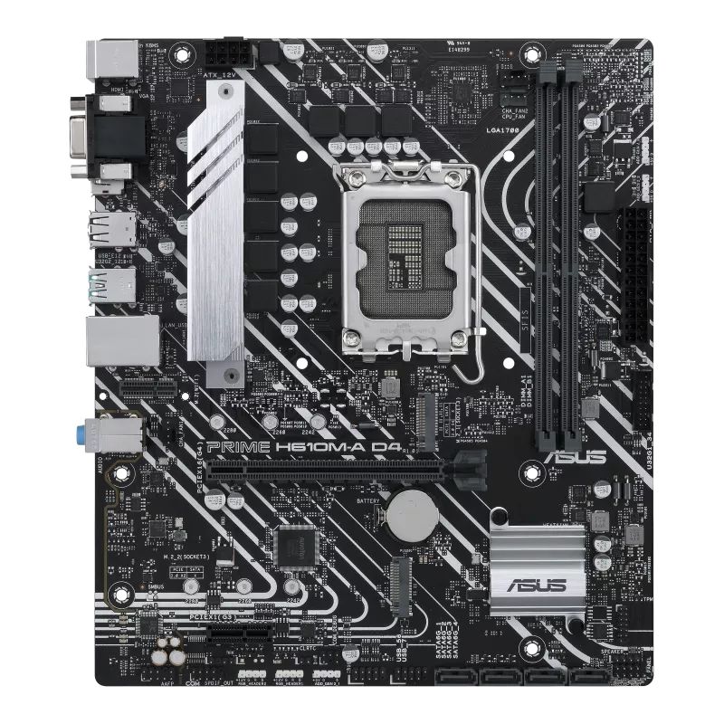 ASUS PRIME H610M-A D4-CSM Intel H610 LGA 1700 Micro ATX Motherboard