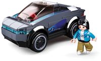 Sluban Town Elektrische Auto bouwspeelgoed kinderen vanaf 6 jaar – Constructiespeelgoed modelbouw – bouwdoos met 136 bouwstenen en 1 minifiguur – M38-B0901