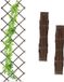 Relaxdays Plantenklimrek Set van 3 - 180 x 60 cm - Dennenhout