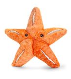 Keel Toys KEELECO - 100% gerecycled pluche dier - pluche zeesterren 25 cm - SE1015, oranje