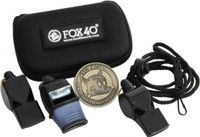 Fox40 Scheidsrechtersfluit - 3-pack - Zwart - Kunststof - Inclusief Bewaaretui