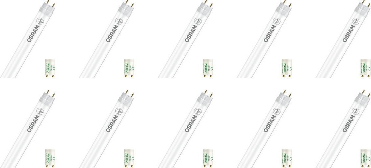 Osram - LED TL Buis T8 met Starter 10 Pack - SubstiTUBE Value EM 840 - 120cm - 16.2W - Natuurlijk Wit 4000K