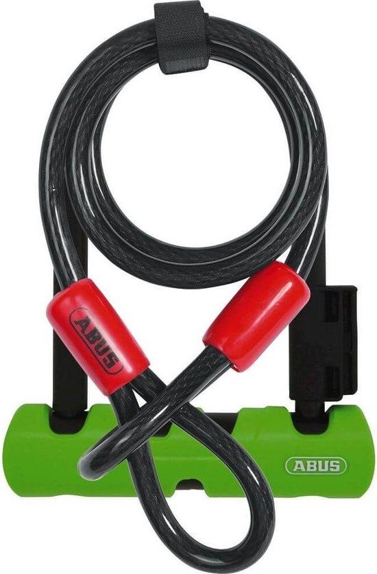 Abus beugelslot Ultra Mini 410/150HB180 SH34 + Cobra 10/120 - zwart