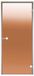 Harvia Sauna deur Line - Aluminium / Glas, bronskleurig / 70 x 190 cm