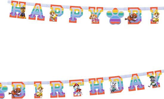 Paw RIETHMULLER Papieren slinger PAW Patrol 180 x 15 cm